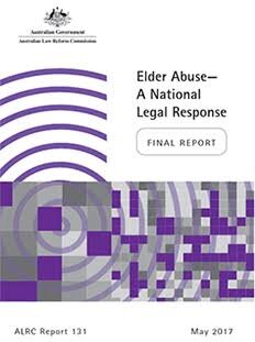 Elder Abuse — A National Legal Response — ALRC Final Report