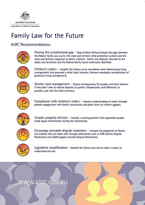 Family Law for the Future — ALRC Recommendations